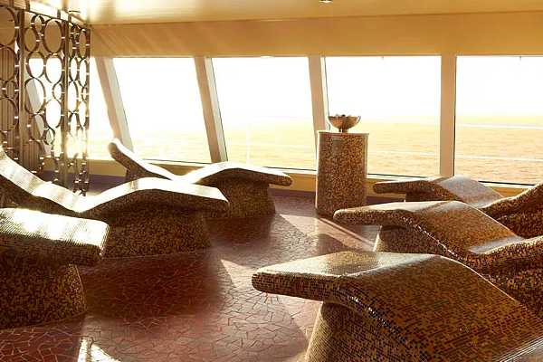 Skip the thermostat and sink into Carnival's Cloud 9 Spa thermal suites—purpose-built sanctuaries offering the dry warmth of the Laconium and Tepidarium or the gentle humidity of Oriental and Aroma steam baths, expertly designed for temperature nirvana.
Cost: $
Restriction: 18+