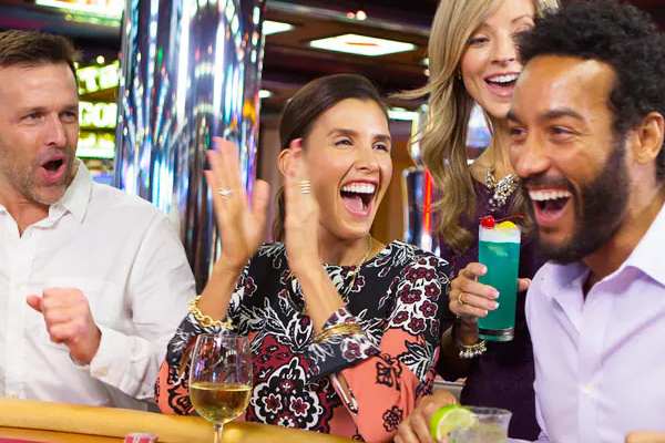 With Drinks On Us!, once you earn enough casino points, the cocktails, beer and wine — as well as sodas and other nonalcoholic drinks — for the whole time you're playing.
Cost: $