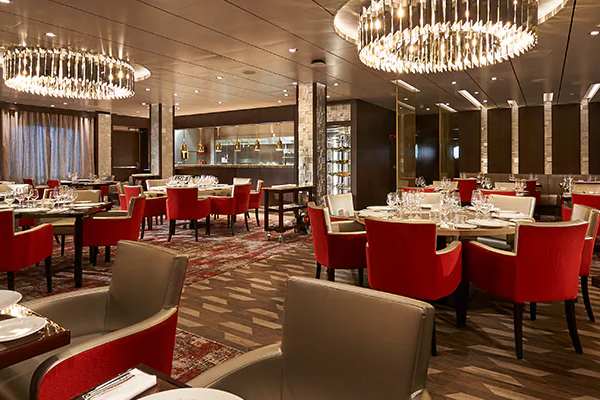 Fahrenheit 555 aboard Carnival Festivale pairs haute cuisine with a refined atmosphere, rivaling top steakhouses on land. Choose from premium steak cuts, lobster, lamb, and more, complemented by a full bar for perfect pairings—exceptional service rounds out an evening to remember.
Cost: $