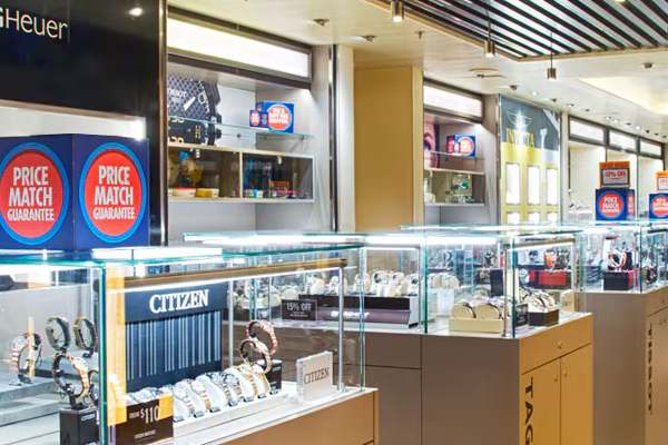The Fun Shops from sporty to luxe, whether you want a dive watch for excursions or something sparkly for elegant night.
Cost: $
