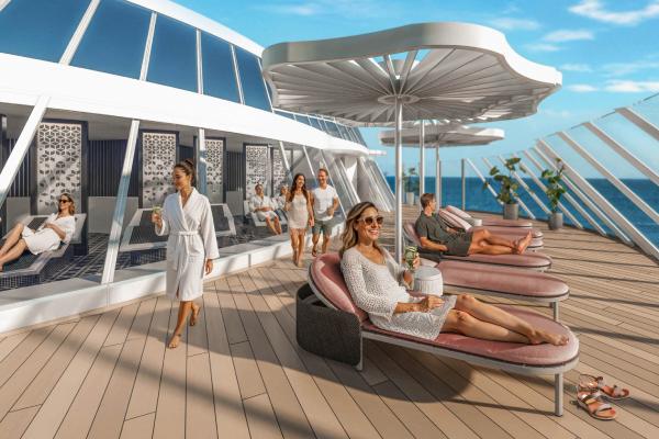 With sweeping ocean views, restorative breezes, and complementary drinks, you'll stay cool and refreshed at The Spa's new outdoor deck.