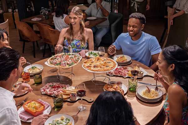 The menu highlights Old-World classics, including veal meatballs in sauce like made in Romana, Pappardelle with rich radicchio cream or hand-tossed pizzas, delivered straight from the oven.
Attire: Casual
Cost: $$