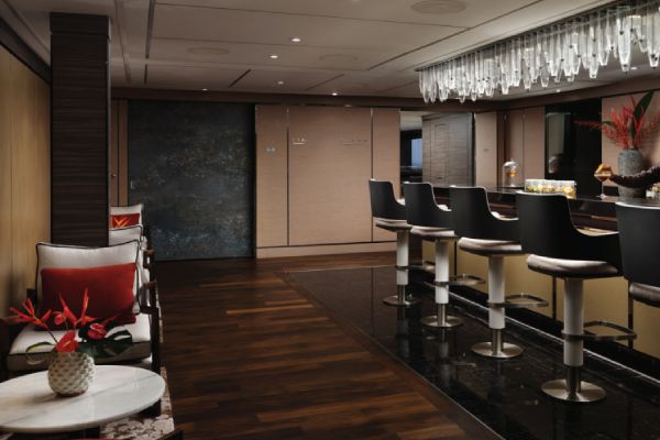 This intimate lounge serves premium labels from around the world and also offers champagne and caviar pairings.