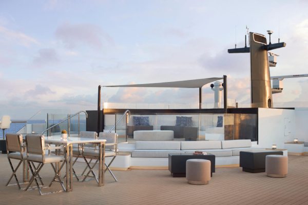 Top-deck views erase the borders between land and sea, an inspired setting for lounging, cocktails or socializing. At twilight, the space is transformed into a venue with cocktails and live entertainment, extending into a late-night hangout. Whether exploring on luxury repositioning cruises, luxury Baltic cruises, US-based cruises, or anything in between, The Observation Terrace is your vantage point for sightseeing anywhere at sea.