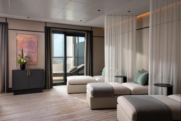 Take some quiet time to clear your mind and enjoy a peaceful moment of repose with a calming view of the sea.