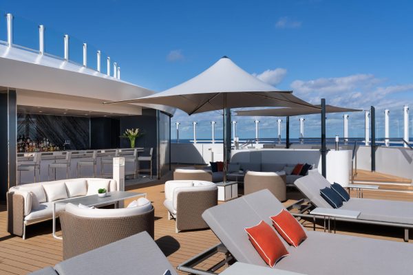 Top-deck views erase the borders between land and sea, an inspired setting for lounging, cocktails or socializing. At twilight, the space is transformed into a venue with cocktails and live entertainment, extending into a late-night hangout. Whether exploring on luxury repositioning cruises, luxury Baltic cruises, US-based cruises, or anything in between, The Observation Terrace is your vantage point for sightseeing anywhere at sea.