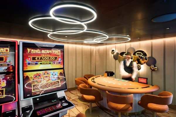 Explore The Casino and its diverse gaming offerings: from thrilling poker and blackjack tables to the excitement of American roulette, baccarat, and the chance to win big with contemporary slot machines.
