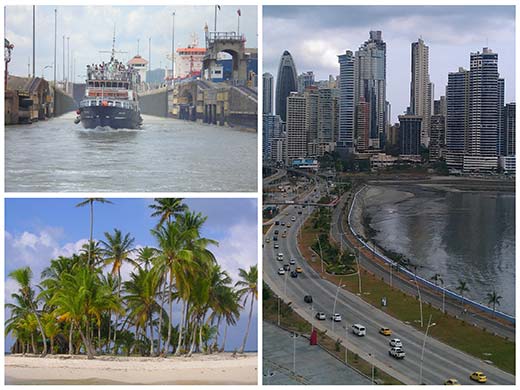 Átkelés a Panama-csatornán keletre úticél